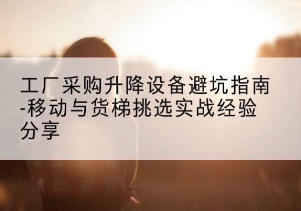龙泉驿移动式升降机怎么选-工厂采购升降设备避坑指南-移动与货梯挑选实战经验分享